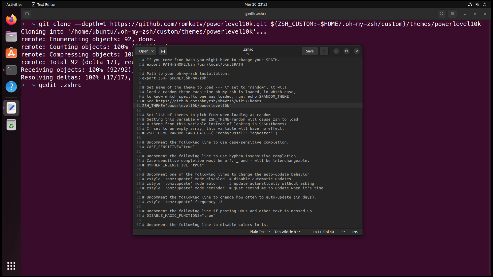 zsh